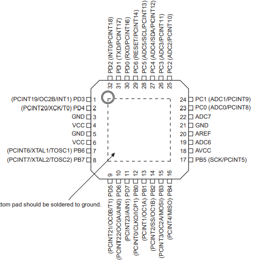 Esquemático Atmega328P Esquemático Atmega328P